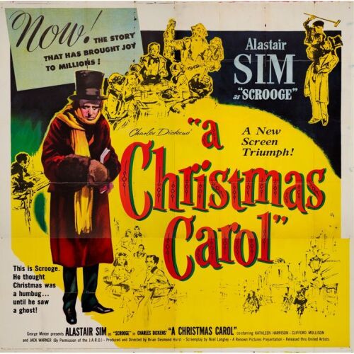 35. Six Sheet (80" x 78"); The Collection of the Late J. Stephen Ryan; Fine+ Folded ### A CHRISTMAS CAROL (1951)