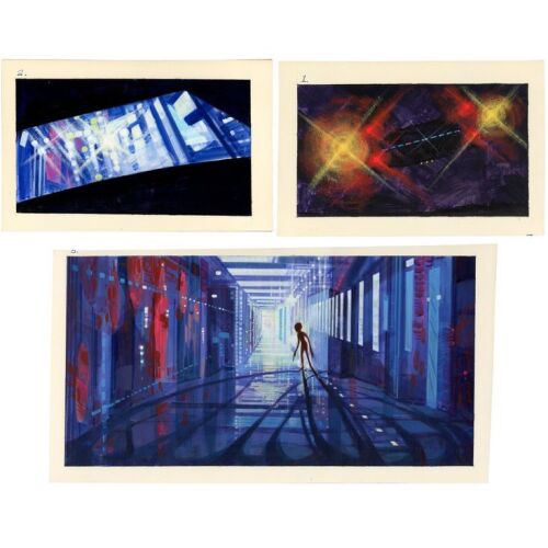 37. Hand-Painted Spaceship Concept Artwork (8" x 5.25" x 0.25" (2"), 16.5" x 9" x 0.25"); Attributed to George Jensen (Production Illustrator); Very Fine+ ### CLOSE ENCOUNTERS OF THE THIRD KIND (1977)