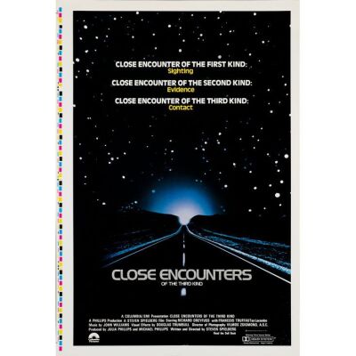 38. One Sheet Printer's Proof (28" x 41"); Very Fine+ Rolled ### CLOSE ENCOUNTERS OF THE THIRD KIND (1977)