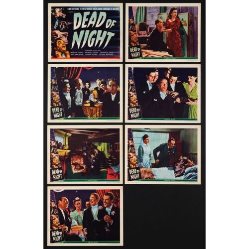47. Title Lobby Card and Lobby Cards (6) (11" x 14"); Very Fine+ ### DEAD OF NIGHT (1945)