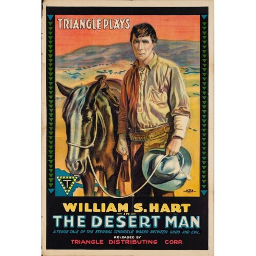 50. One Sheet (28" x 41"); Stone Lithograph; Fine+ Folded ### THE DESERT MAN (1917)