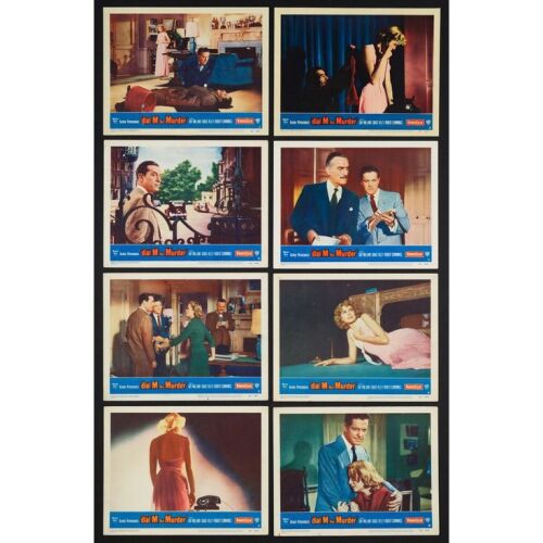 54. Lobby Card Set (8) (11" x 14"); The Collection of the Late J. Stephen Ryan; Very Fine- ### DIAL M FOR MURDER (1954)
