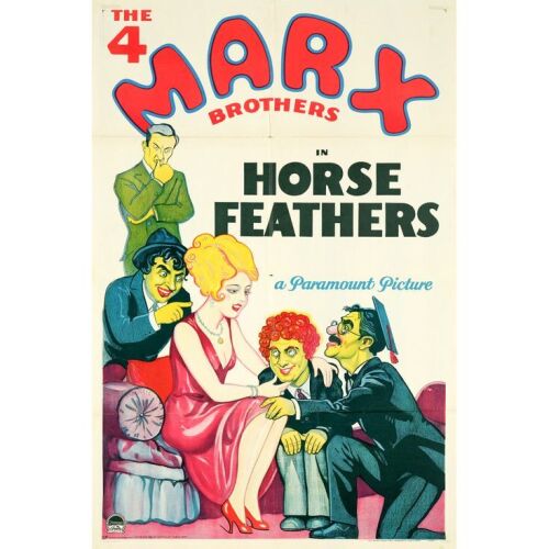 91. One Sheet (27" x 41"); Style B, Stone Lithograph; Very Fine Folded ### HORSE FEATHERS (1932)