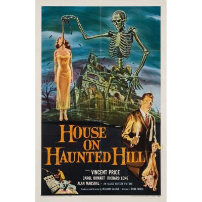 93. One Sheet (27" x 41"); Very Fine+ on Linen ### HOUSE ON HAUNTED HILL (1959)