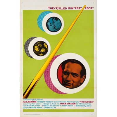 94. One Sheet (27" x 41"); Very Fine+ Folded ### THE HUSTLER (R-1964)