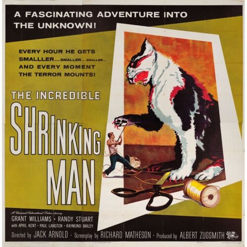 96. Six Sheet (79" x 79"); The Collection of the Late J. Stephen Ryan; Very Fine+ Folded ### THE INCREDIBLE SHRINKING MAN (1957)