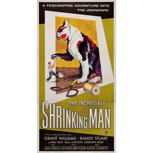 97. Three Sheet (41" x 79"); The Collection of the Late J. Stephen Ryan; Near Mint Folded ### THE INCREDIBLE SHRINKING MAN (1957)