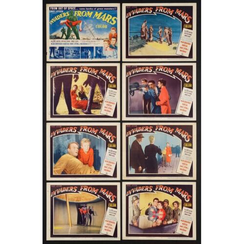 99. Lobby Card Set (8) (11" x 14"); The Collection of the Late J. Stephen Ryan; Fine+ ### INVADERS FROM MARS (1953)