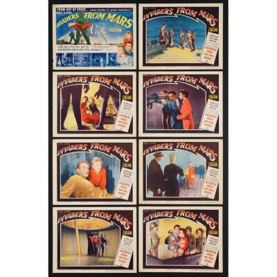 99. Lobby Card Set (8) (11" x 14"); The Collection of the Late J. Stephen Ryan; Fine+ ### INVADERS FROM MARS (1953)