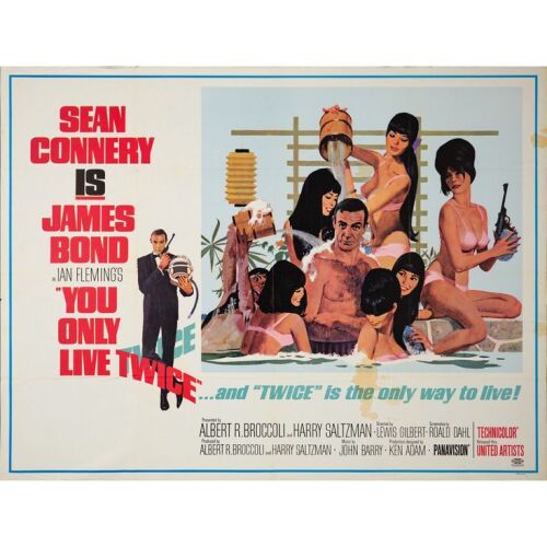 121. Subway Poster (59" x 45"); Style C; Fine+ Folded ### JAMES BOND: YOU ONLY LIVE TWICE (1967)