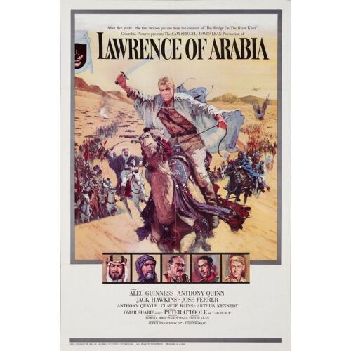 141. One Sheet (27" x 41"); Roadshow Style A; Near Mint Folded ### LAWRENCE OF ARABIA (1962)
