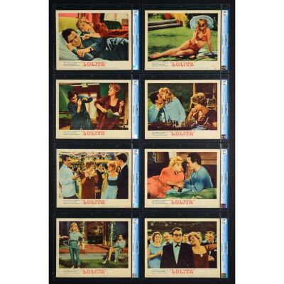 145. Lobby Card Set (8) (11" x 14"); The Collection of the Late J. Stephen Ryan; CGC Graded 8.0 - 9.4; Very Fine+ ### LOLITA (1962)