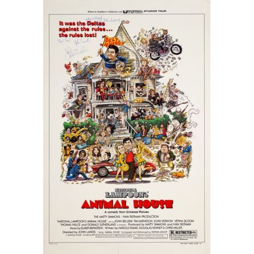 162. One Sheet (27" x 41") Signed by John Landis and John Belushi (JSA COA); Style B; Fine+ Rolled ### NATIONAL LAMPOON'S ANIMAL HOUSE (1978)