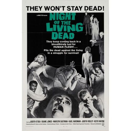 166. One Sheet (27" x 41"); The Collection of the Late J. Stephen Ryan; Very Fine+ Folded ### NIGHT OF THE LIVING DEAD (1968)