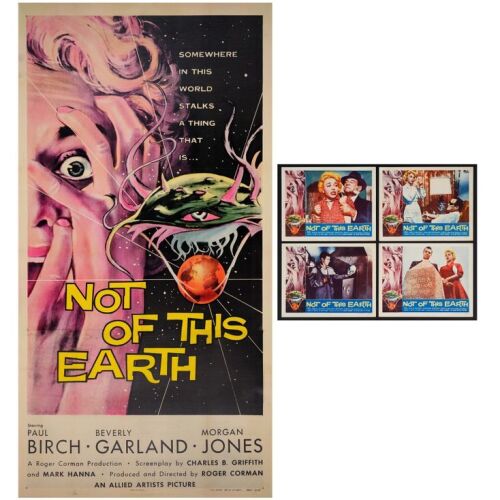 169. Three Sheet + Lobby Card Set (4) (41" x 80", 11" x 14"); The Collection of the Late J. Stephen Ryan; Very Fine+ on Linen ### NOT OF THIS EARTH (1957)