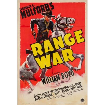 182. One Sheet (28" x 41"); Style A; Fine on Linen ### RANGE WAR (1939)