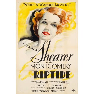 186. One Sheet (27" x 41"); Style C; Very Fine+ Folded ### RIPTIDE (1934)