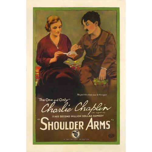 196. One Sheet (27" x 41"); Stone Lithograph; Very Good on Linen ### SHOULDER ARMS (1918)