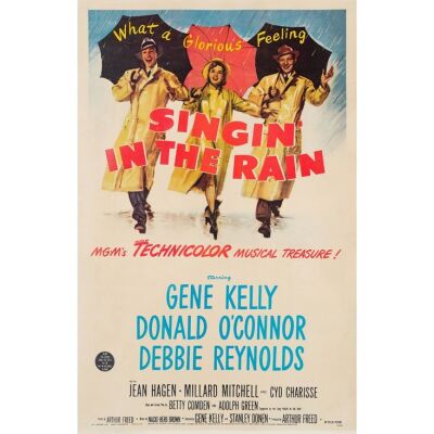 198. One Sheet (27" x 41.75"); Unfolded; Very Fine+ on Linen ### SINGIN' IN THE RAIN (1952)