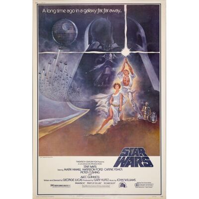207. 40 x 60; The Collection of the Late J. Stephen Ryan; Style A; Very Fine- Rolled ### STAR WARS: A NEW HOPE (1977)