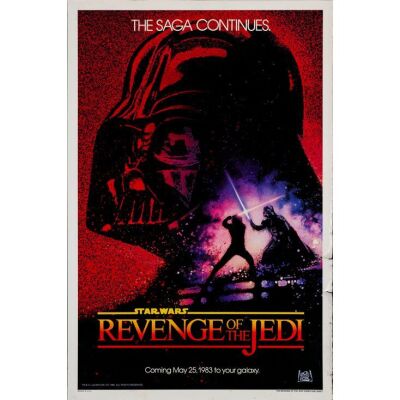 218. One Sheet (27" x 41"); Recalled Dated Advance "Revenge" Style; Fine Rolled ### STAR WARS: RETURN OF THE JEDI (1983)