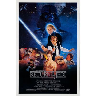 221. International Studio Style One Sheet (27" x 41"); The Howard Kazanjian Collection; Style B; Near Mint Rolled ### STAR WARS: RETURN OF THE JEDI (1983)