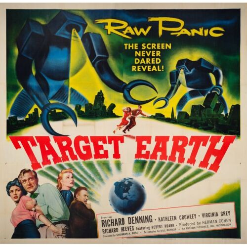 229. Six Sheet (80" x 79"); The Collection of the Late J. Stephen Ryan; Very Fine on Linen ### TARGET EARTH (1954)