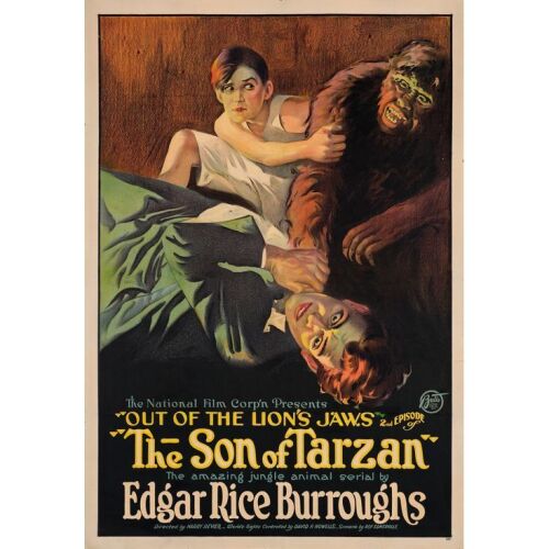 230. One Sheet (28.25" x 41"); The Bradleigh Vinson Collection; Episode 2: "Out of the Lion's Jaws"; Stone Lithograph; Very Fine on Linen ### THE SON OF TARZAN (1920)
