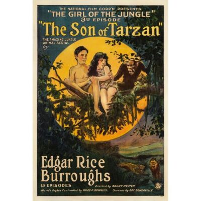 231. One Sheet (28" x 41.5"); The Bradleigh Vinson Collection; Episode 3: "The Girl of the Jungle"; Stone Lithograph; Very Fine- on Linen ### THE SON OF TARZAN (1920)