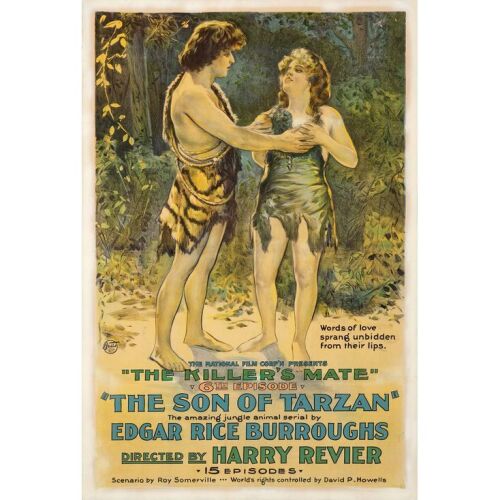 232. One Sheet (27" x 41"); The Bradleigh Vinson Collection; Episode 6: "The Killer's Mate"; Stone Lithograph; Fine+ on Linen ### THE SON OF TARZAN (1920)