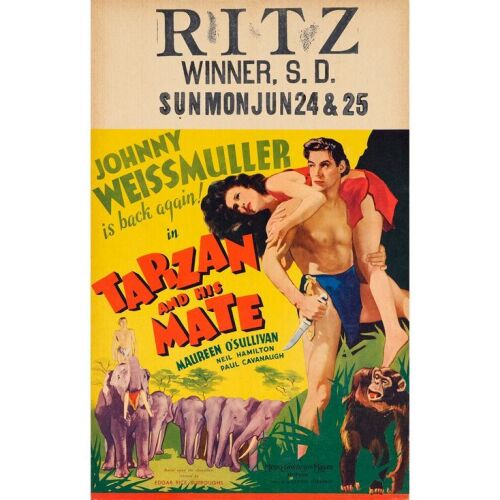 236. Window Card (14" x 22"); The Bradleigh Vinson Collection; Near Mint ### TARZAN AND HIS MATE (1934)