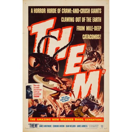 240. One Sheet (27" x 41"); Very Fine- Folded ### THEM! (1954)