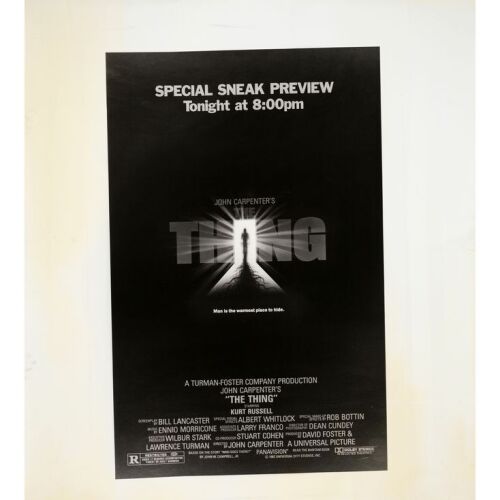 244. Uncut Sneak Preview Poster (39" x 42"); Las Vegas Special Sneak Preview; Fine+ Rolled ### THE THING (1982)