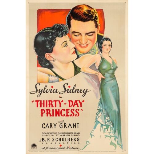 246. One Sheet (27" x 41"); Style A, Stone Lithograph; Very Fine+ on Linen ### THIRTY DAY PRINCESS (1934)