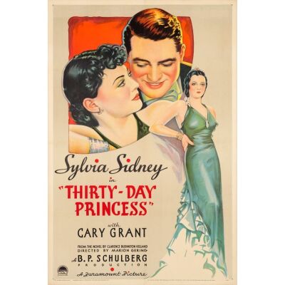 246. One Sheet (27" x 41"); Style A, Stone Lithograph; Very Fine+ on Linen ### THIRTY DAY PRINCESS (1934)