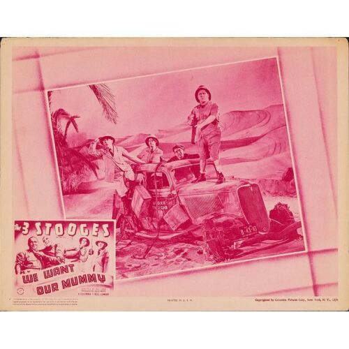 250. Lobby Card (11" x 14"); Very Fine- ### THREE STOOGES: WE WANT OUR MUMMY (1939)