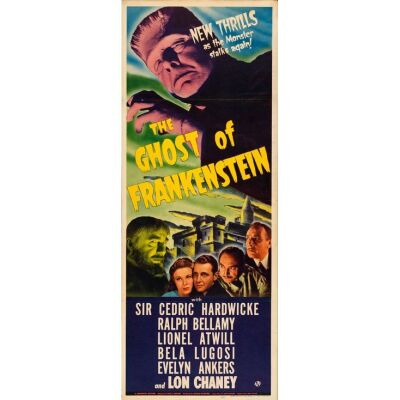 73. Insert (14" x 36"); Very Fine+ Folded ### THE GHOST OF FRANKENSTEIN (1942)