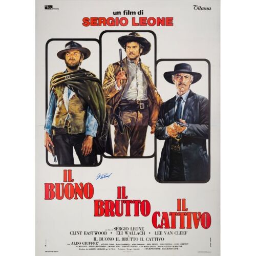 78. Italian Four Fogli (55" x 78") Signed by Clint Eastwood (Beckett COA); Country-of-Origin; Very Fine- on Linen ### THE GOOD, THE BAD AND THE UGLY (R-1972)