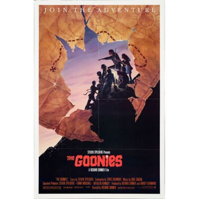80. One Sheet (27" x 41"); Style B; Very Fine- Folded ### THE GOONIES (1985)