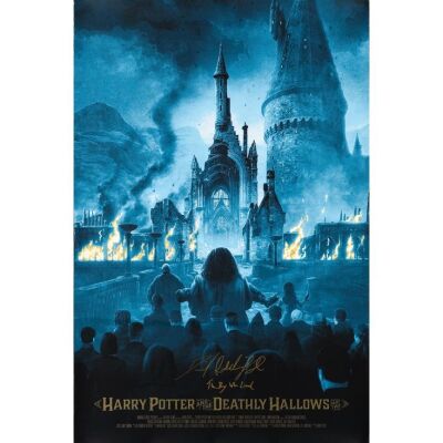 87. Screen Printed Poster (24" x 36") Signed by Daniel Radcliffe (Beckett COA); Limited Edition #88/185; Fine+ Rolled ### HARRY POTTER AND THE DEATHLY HALLOWS: PART 2 (2024)