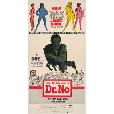 109. Three Sheet (41" x 78"); The Richard Schenkman Collection; Fine on Linen ### JAMES BOND: DR. NO (1962)