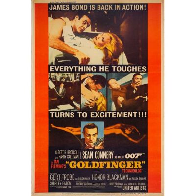 113. 40 x 60; The Richard Schenkman Collection; Fine+ Rolled ### JAMES BOND: GOLDFINGER (1964)