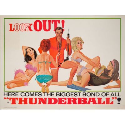 117. Subway Poster (60" x 45"); The Richard Schenkman Collection; Very Fine Rolled ### JAMES BOND: THUNDERBALL (1965)