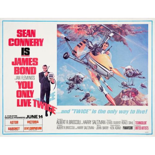120. New York Subway Poster (59" x 46"); Style B; Fine+ on Linen ### JAMES BOND: YOU ONLY LIVE TWICE (1967)