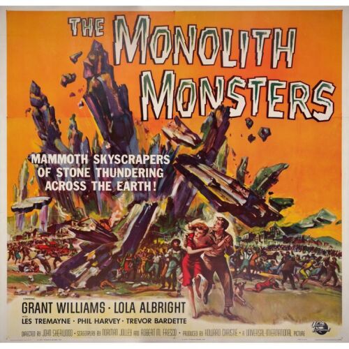 157. Six Sheet (81" x 79"); The Collection of the Late J. Stephen Ryan; Very Fine+ on Linen ### MONOLITH MONSTERS (1957)