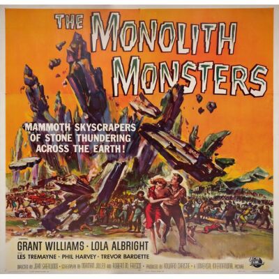157. Six Sheet (81" x 79"); The Collection of the Late J. Stephen Ryan; Very Fine+ on Linen ### MONOLITH MONSTERS (1957)