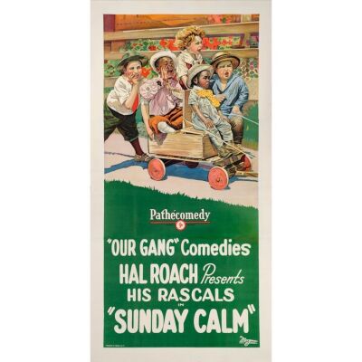172. Three Sheet (41" x 79"); Stone Lithograph; Very Fine- on Linen ### OUR GANG: SUNDAY CALM (1923)