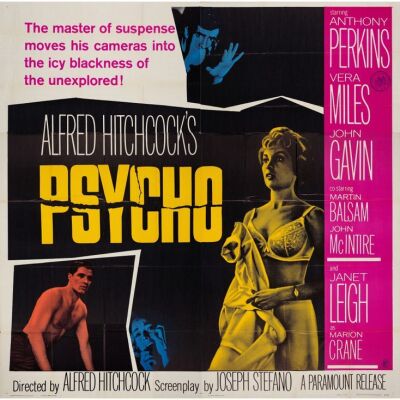 178. Six Sheet (80" x 78"); The Collection of the Late J. Stephen Ryan; Very Fine- Folded ### PSYCHO (1960)