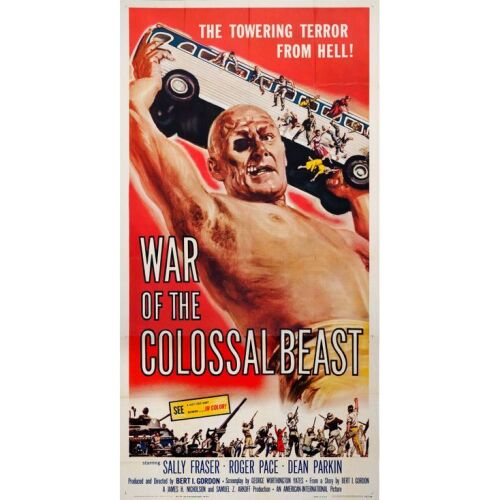 264. Three Sheet (41" x 79"); The Collection of the Late J. Stephen Ryan; Near Mint Folded ### WAR OF THE COLOSSAL BEAST (1958)