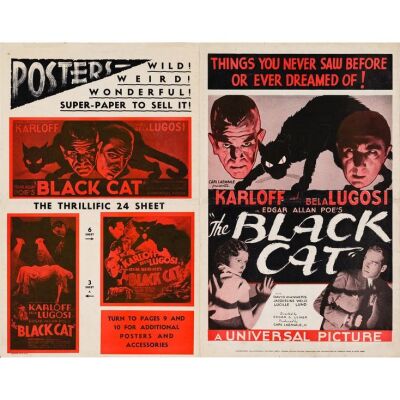 22. Uncut Pressbook (11.25" x 18); Very Fine Folded ### THE BLACK CAT (1934)